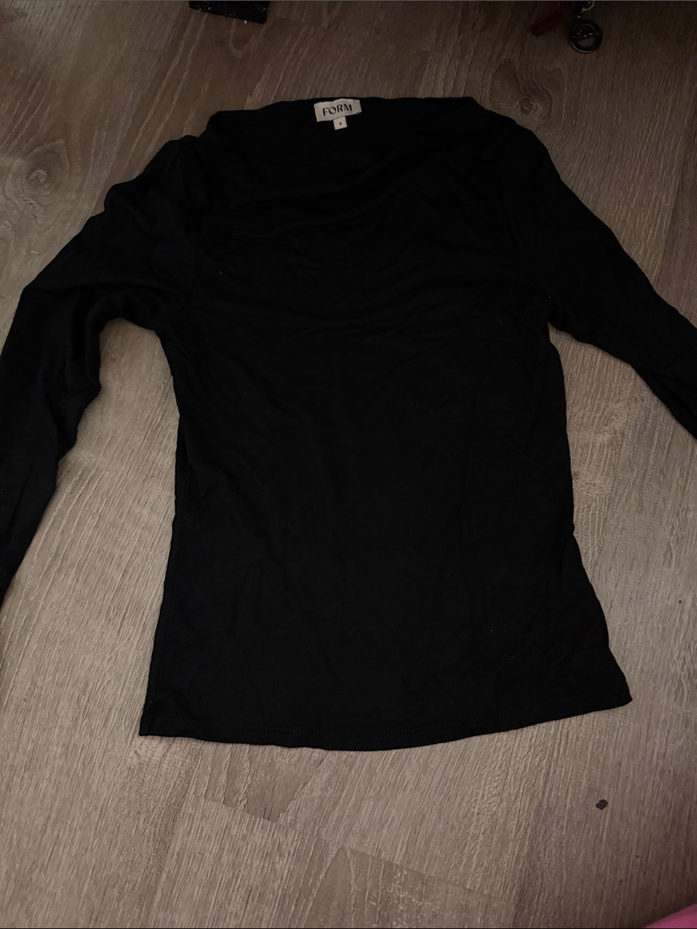 Black Long Sleeve Women's Crew Tee